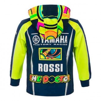 VR 46 Hoodie Zip Kid Racing Yamaha VR46 Azul