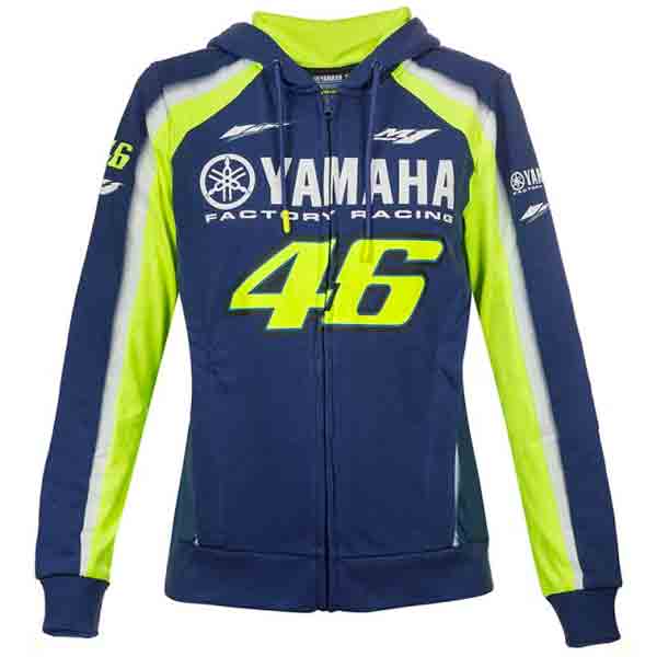 Chaquetas VR 46 Hoodie Zip Lady Racing Yamaha VR46 Azul