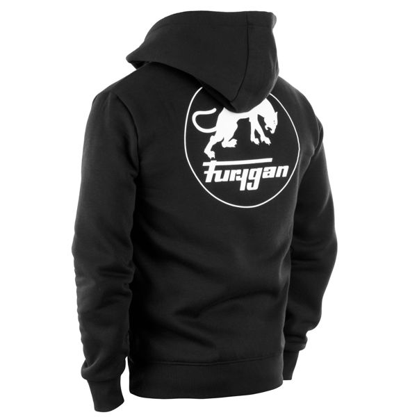 Furygan Sudadera con cremallera Corpo Negro Blanco