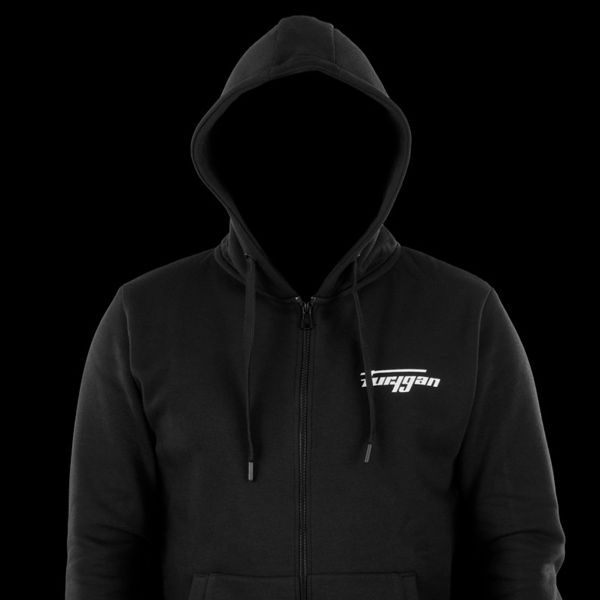Furygan Sudadera con cremallera Corpo Negro Blanco