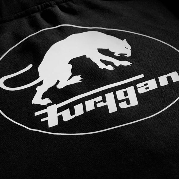 Furygan Sudadera con cremallera Corpo Negro Blanco