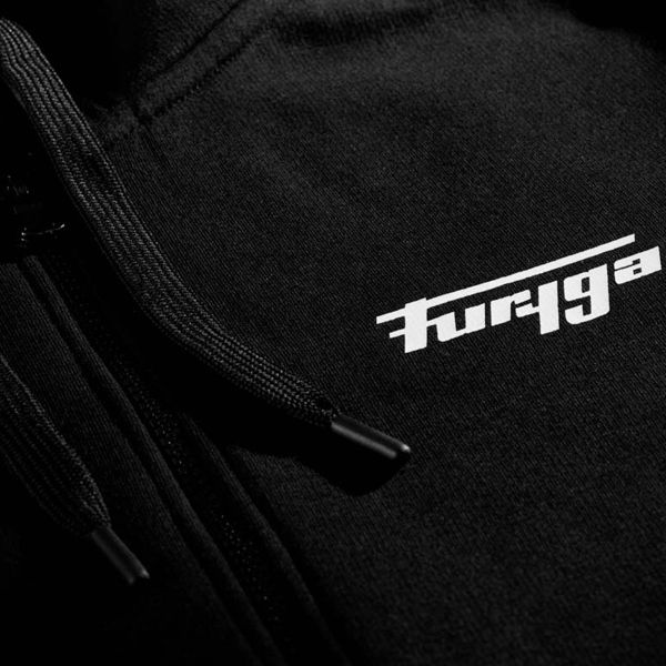 Furygan Sudadera con cremallera Corpo Negro Blanco